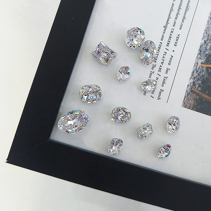 Bird’s Nest Cut Rhinestone Rounded - Crystal Clear (2pcs)