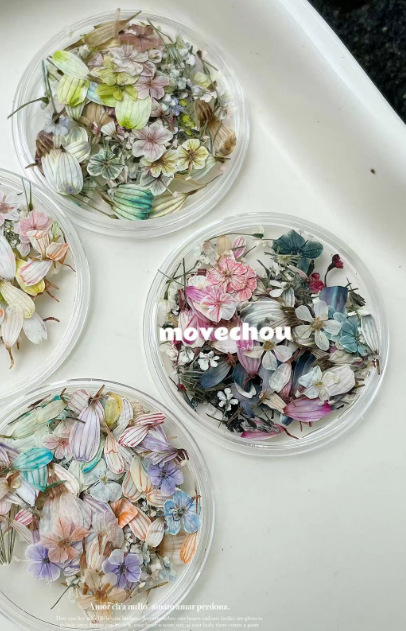 Dried Flower Nail Art Set - 3 Style