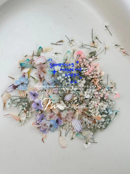 Dried Flower Nail Art Set - 3 Style