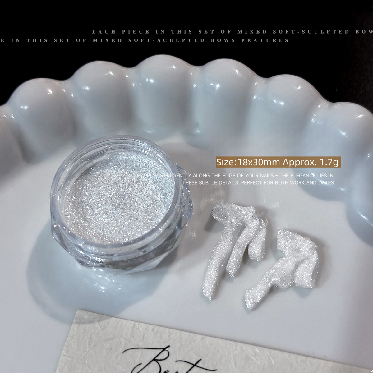 Ultra Sparkly Crushed Diamond Nail Glitter – #01