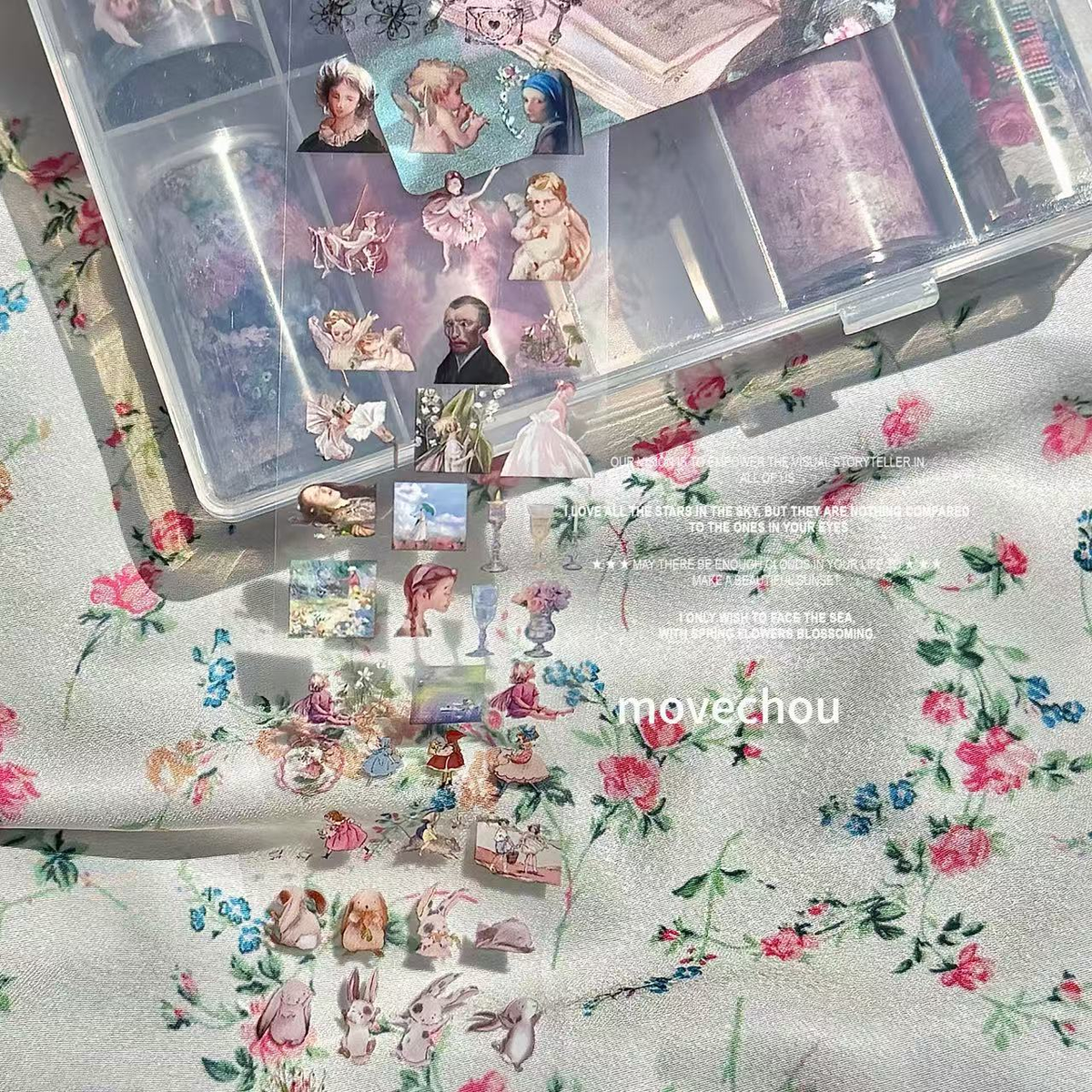 Romantic Reverie Vintage Rococo Nail Transfer Foil Set – 10 Rolls