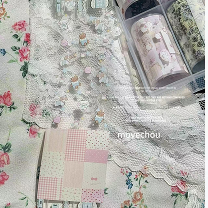 Spring Overture Cream Floral Nail Transfer Foil Set – 10 Rolls