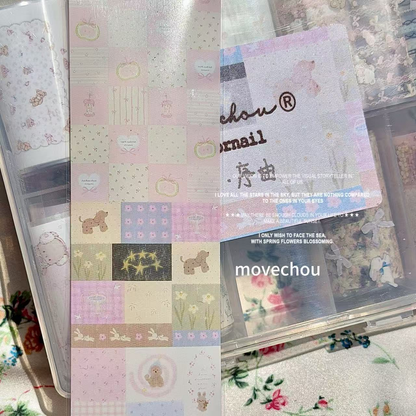 Spring Overture Cream Floral Nail Transfer Foil Set – 10 Rolls