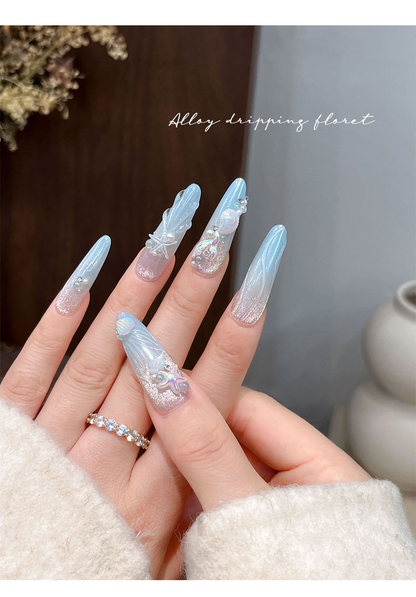 12 Grids Seashell Nail Art Charm Set – #03 Aurora Pink