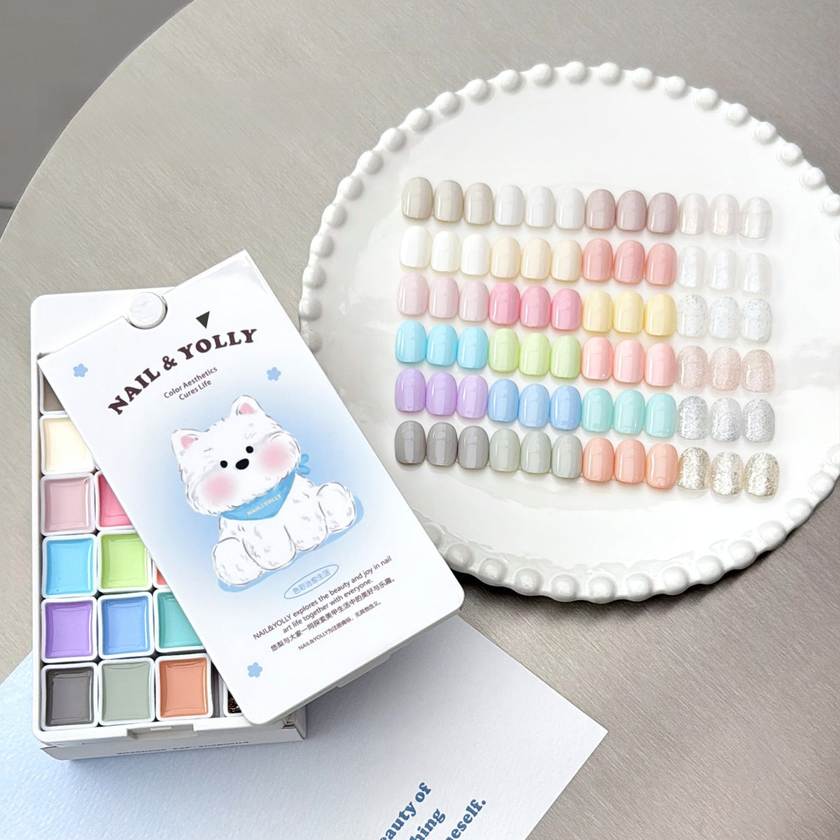 Yolly Milky Kitty & Puppy Sheer Color Gel Palette – 24 Colors
