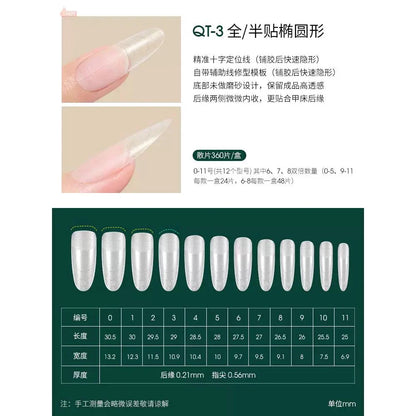 Moding QT-3 Full/Half Cover-Long Round (360pcs/box)