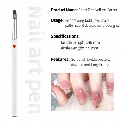 Red Heart Nail Art Brush Set – 12pcs