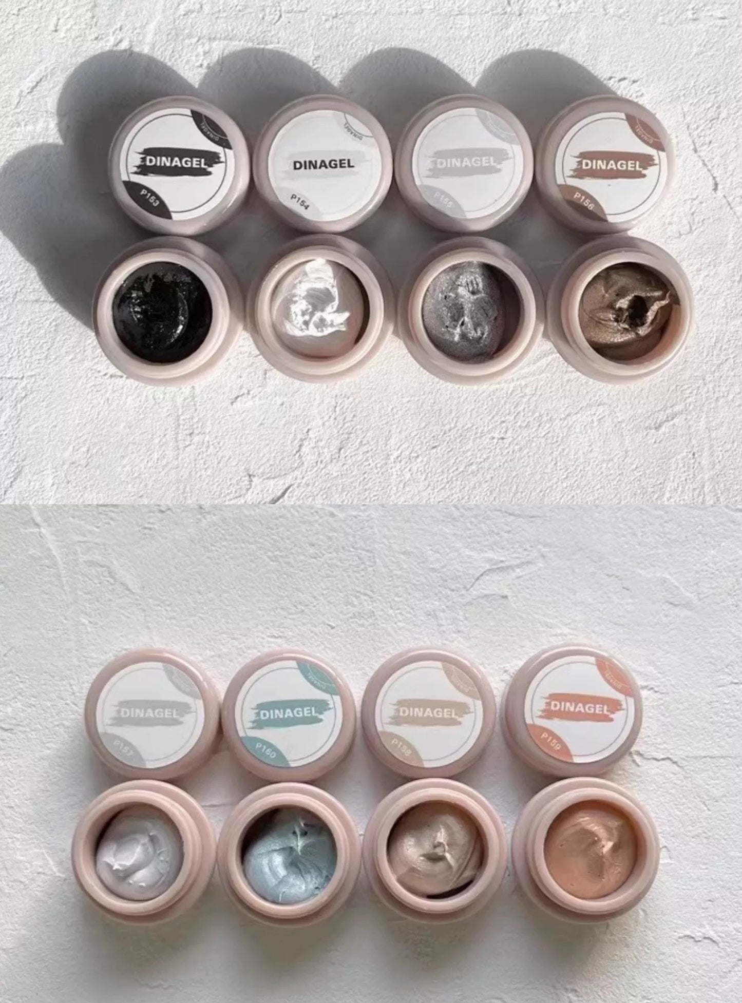 Gel de couleur DinaGel Grit Sand Series [153-160]