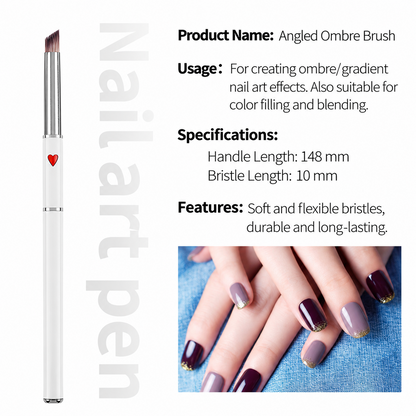 Red Heart Nail Art Brush Set – 12pcs