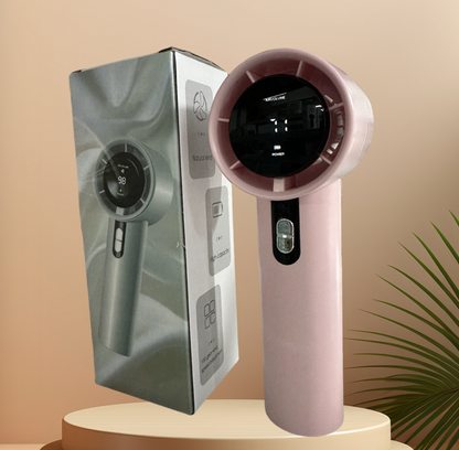 100-Speed Handheld Turbo Fan – USB Rechargeable Eyelash Extension Dryer