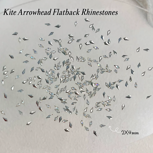 Kite Arrowhead Flatback Rhinestones – 2*4 mm (50 pcs)