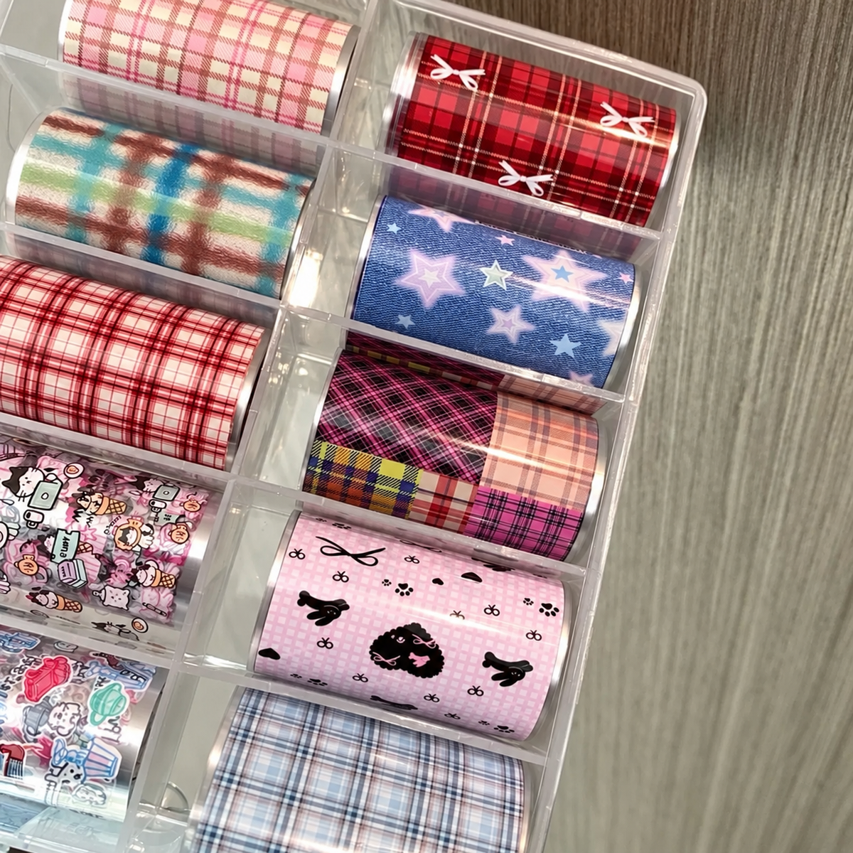 Japanese Preppy Nail Cartoon Designs Transfer Foil Set