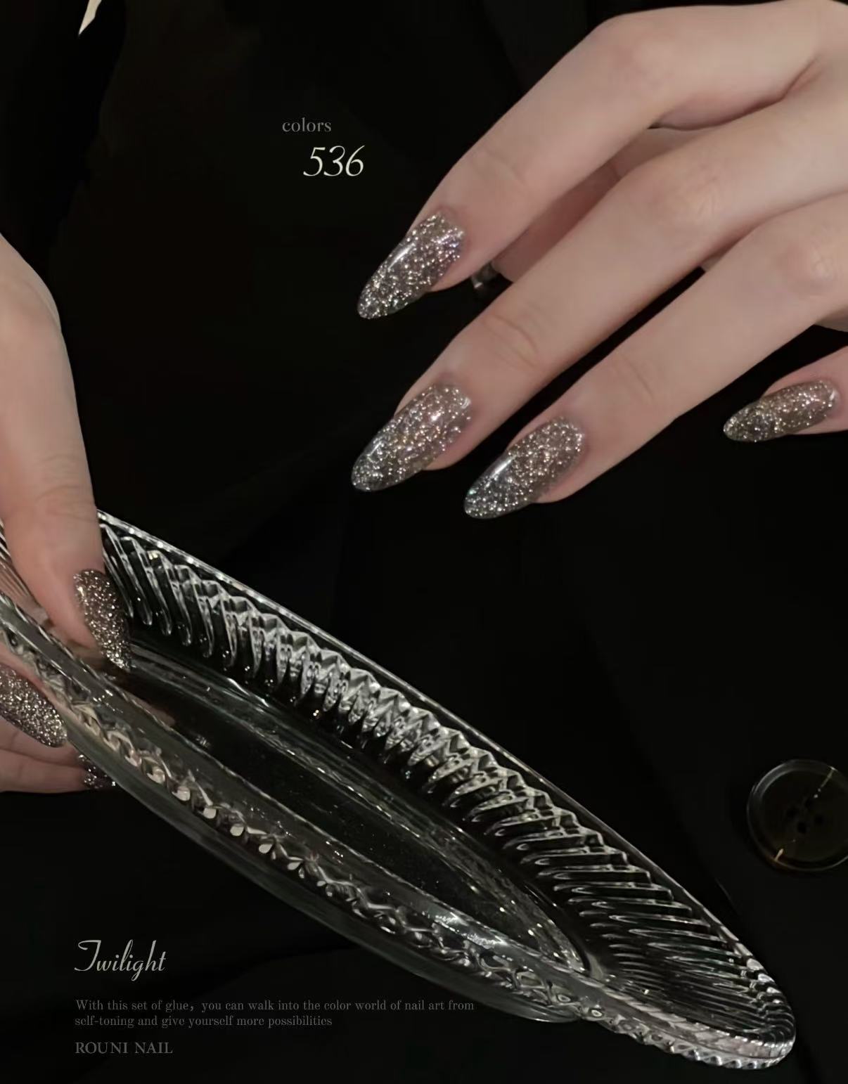 Rouni High-Density Sparkle Twilight Glitter Gel