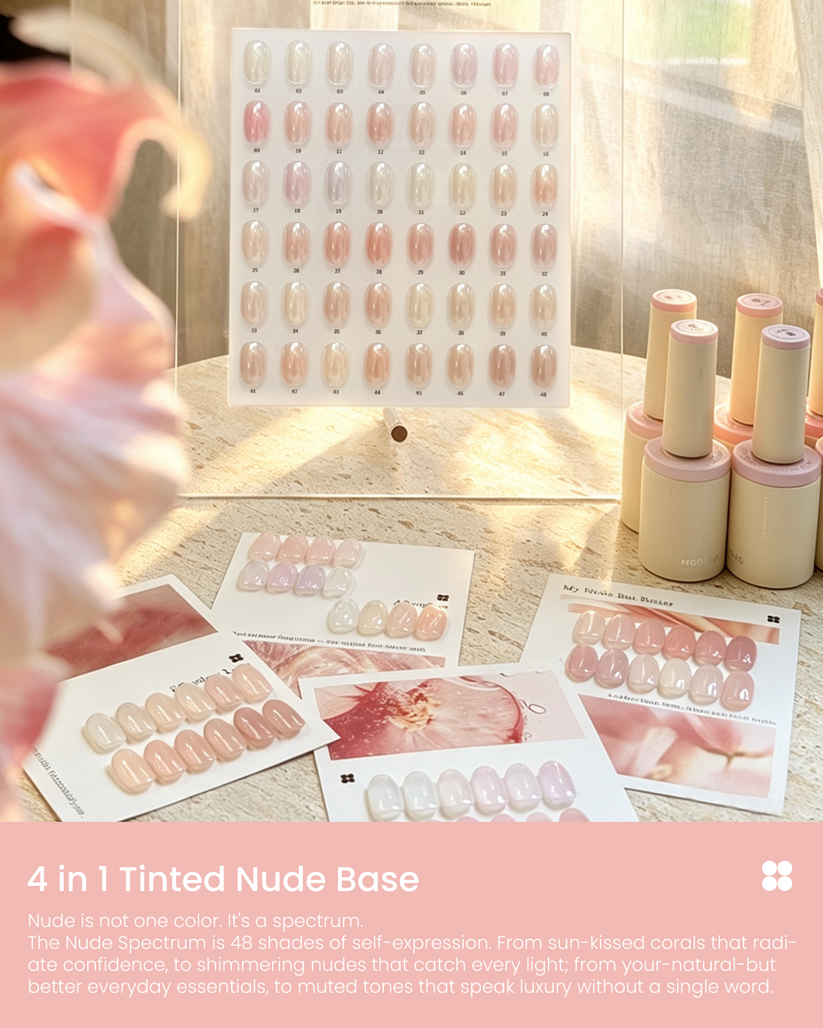 Moding 4 in 1 Tinted Nude Base - 48 Shades Set