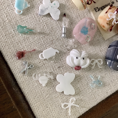 N GEL Nail Mold – Tea Party Puppy & Swan Silicone Mold for 3D Nail Art