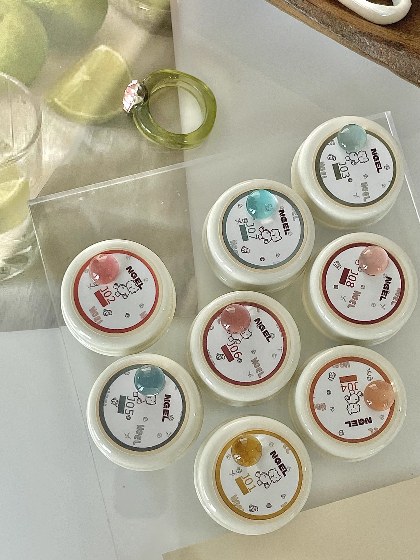 N GEL Spring Jelly Bloom Series 8 Color Set 5g