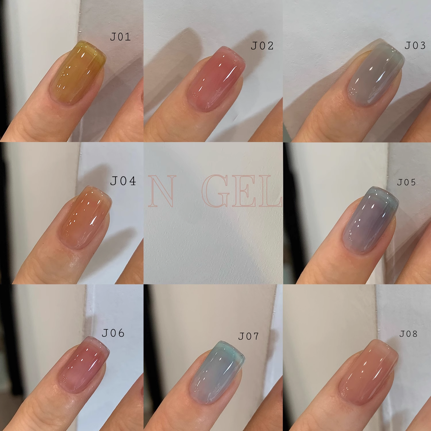 N GEL Spring Jelly Bloom Series 8 Color Set 5g