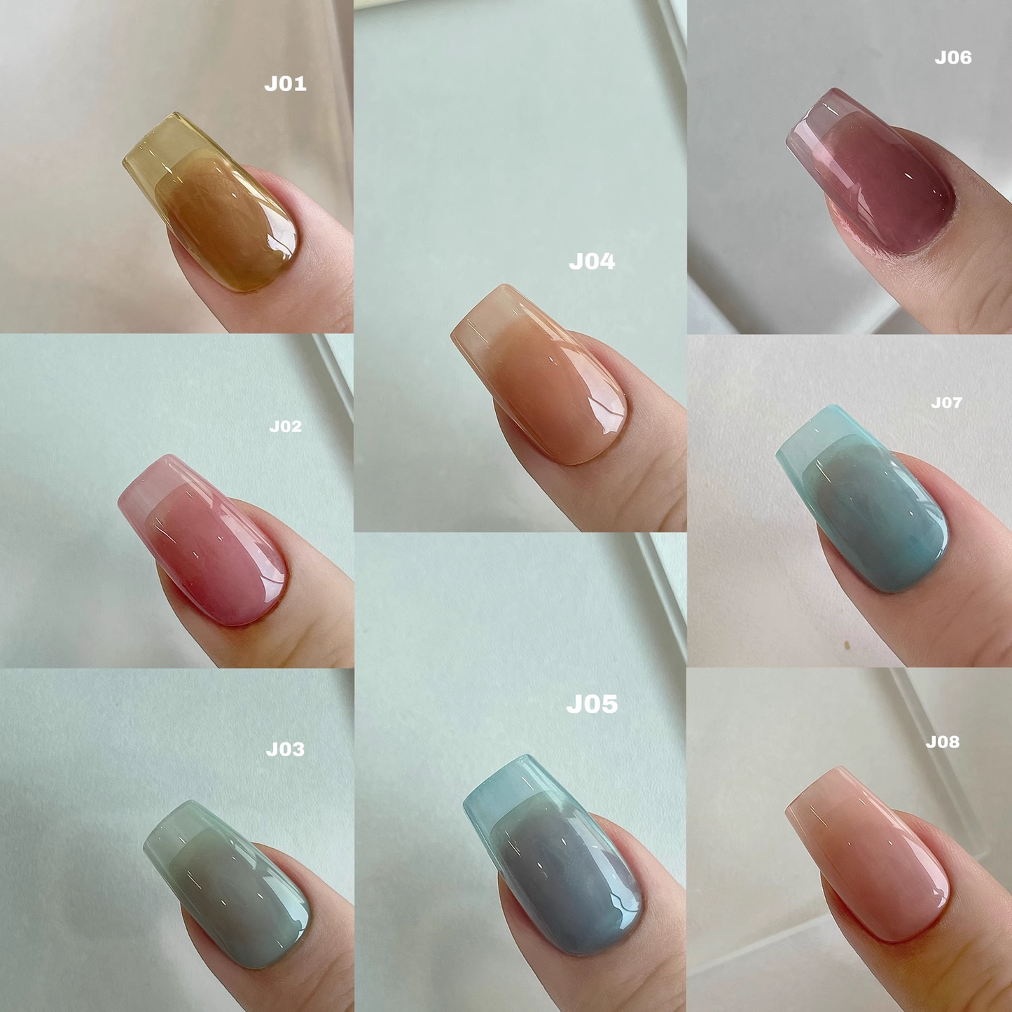 N GEL Spring Jelly Bloom Series 8 Color Set 5g