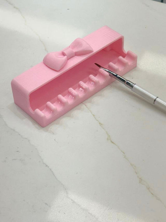 9-Slot Nail Art Brush Holder with Magnetic Lid