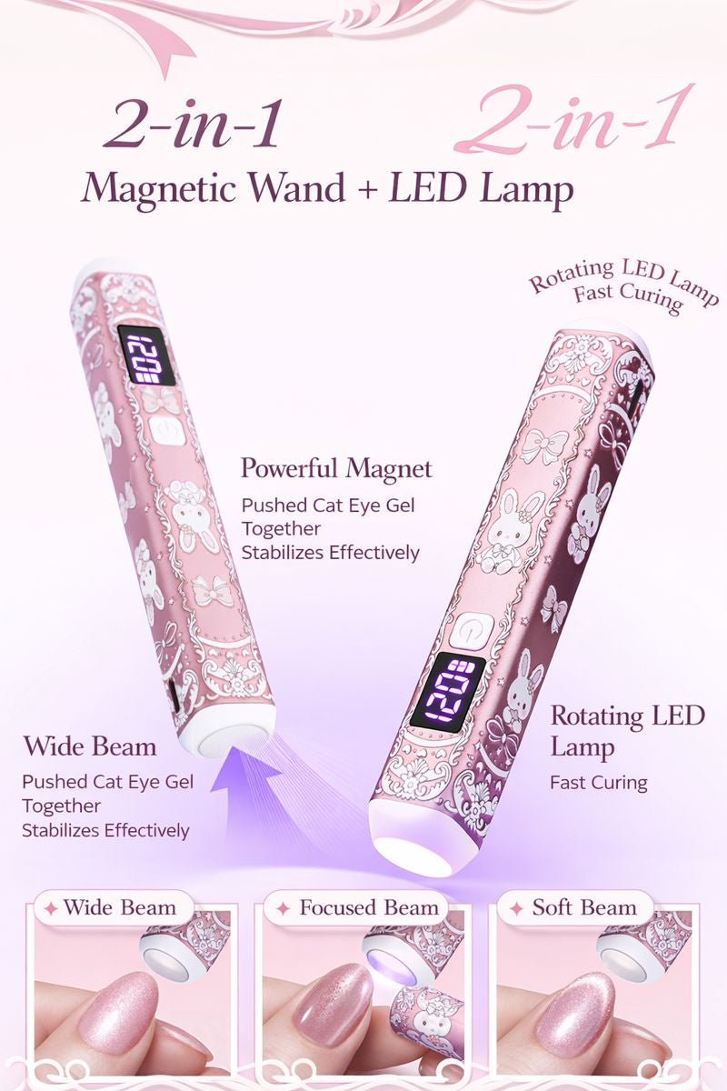 Embossed Cute Rechargeable Handheld Nail Lamp