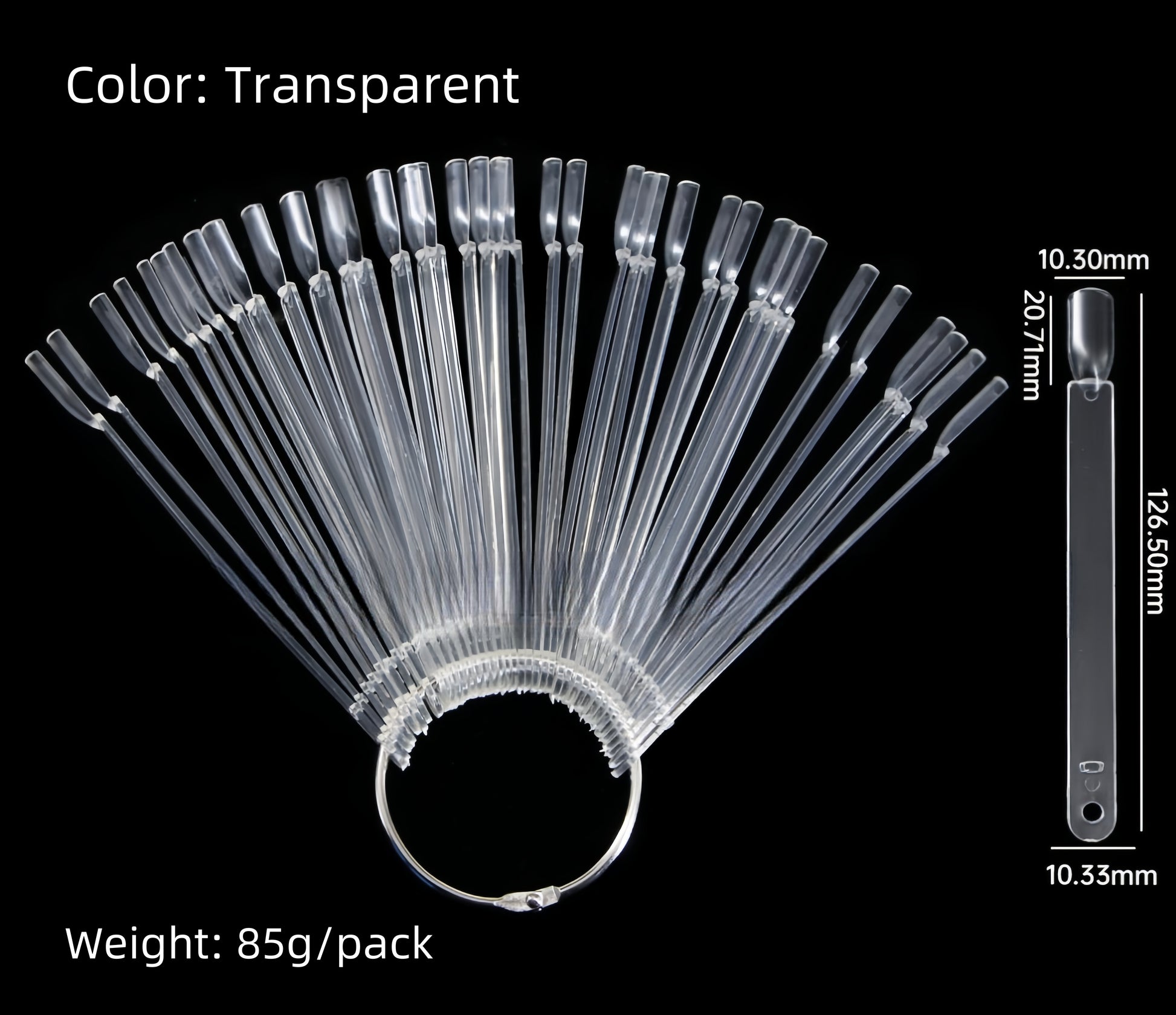 Long Square Shaped Nail Tip Color Display 50pcs/Pack – Elephant Beauty ...