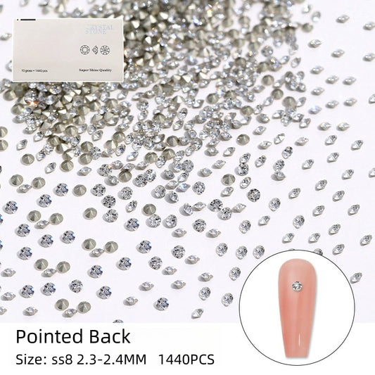 K9 Pointed Back Crystal Rhinestone SS8 1440pcs
