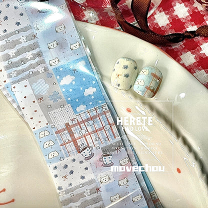 Feuilles de transfert de style dessin animé rêveur, 10 rouleaux/paquet
