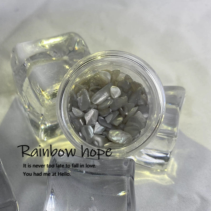 Cat Eye Effect Natural Shell Nail Decorations