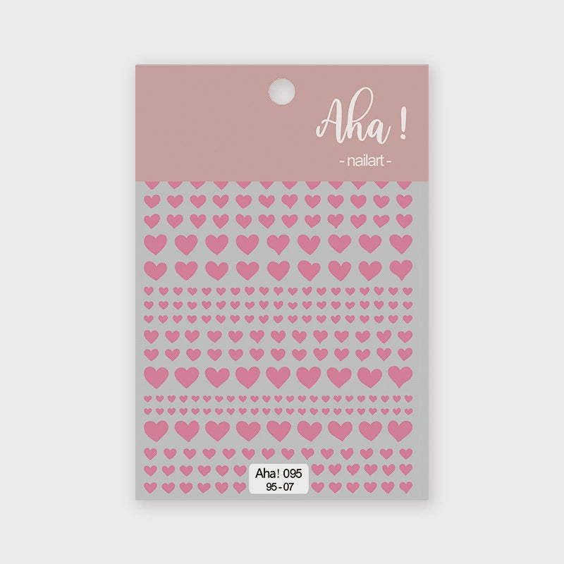Autocollant pour ongles Aha 095-07 Rose métallisé
