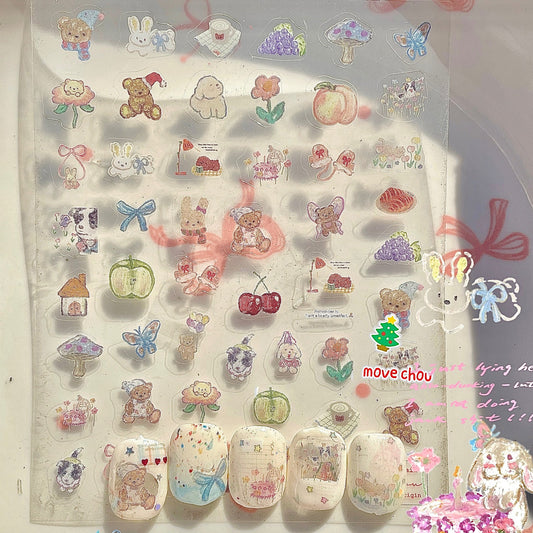 Nail Sticker-Spring Waltz
