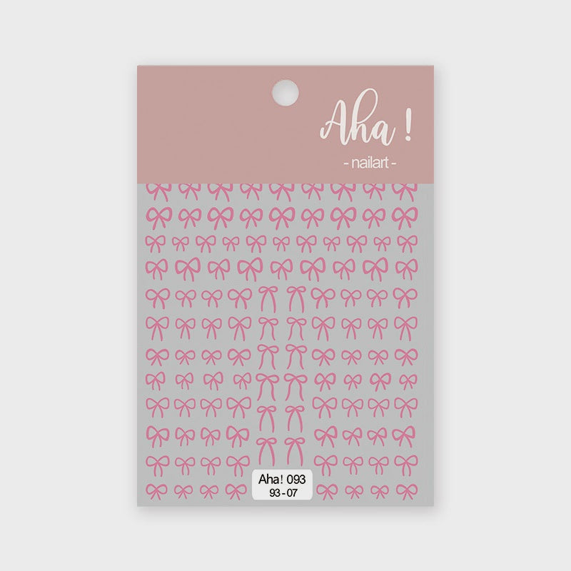 Aha Nail Sticker 093-07 Metallic Pink