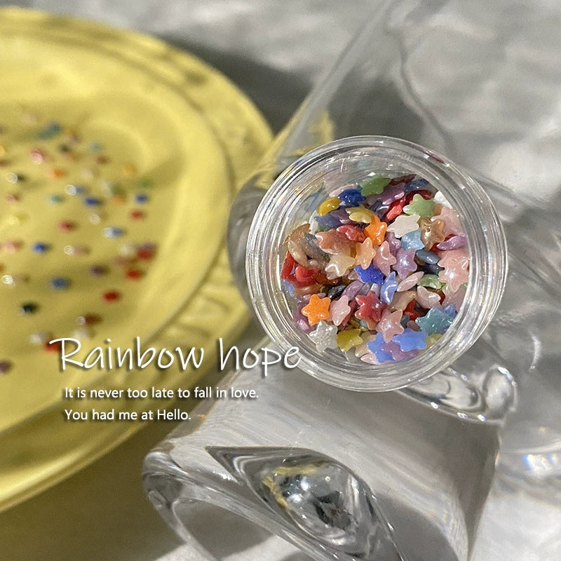 Candy-colored Glazed Ceramic Nail Decorations