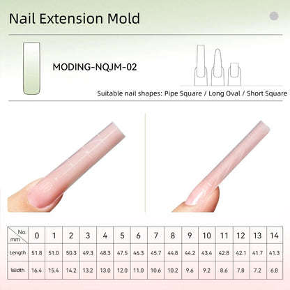Moding Nail Extension Mold - NQJM02 Pipe Square