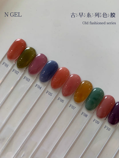 N GEL Autumn & Winter Vintage Sheer Gel Polish Collection F01-15