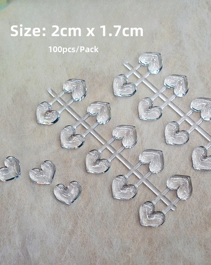 Transparent Heart Shape Color Display
