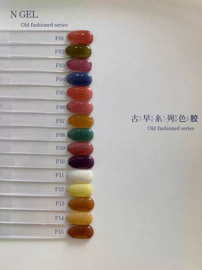 N GEL Autumn & Winter Vintage Sheer Gel Polish Collection F01-15