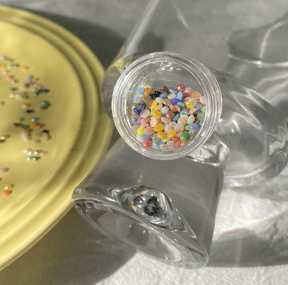 Candy-colored Glazed Ceramic Nail Decorations
