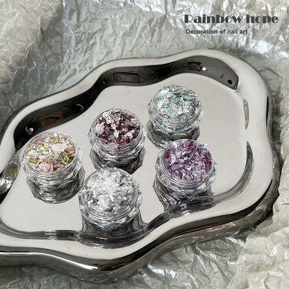 Glitter Aurora Nail Decorations