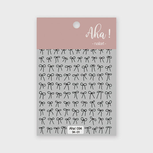 Autocollant pour ongles Aha 094-01 Noir