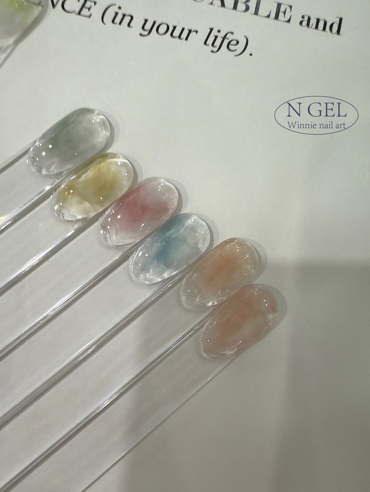 N GEL Blooming Companion Sheer Gel Polish – Misty White