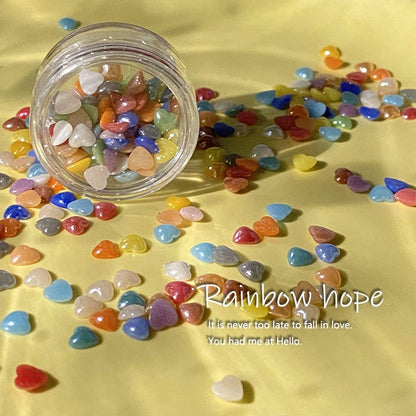 Candy-colored Glazed Ceramic Nail Decorations