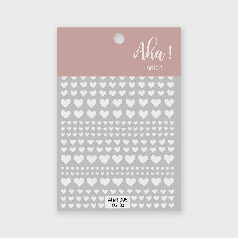 Aha Nail Sticker 095-02 White