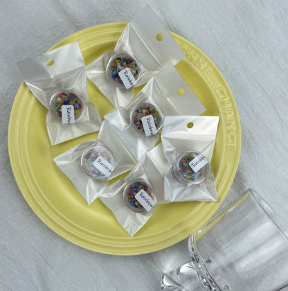 Candy-colored Glazed Ceramic Nail Decorations