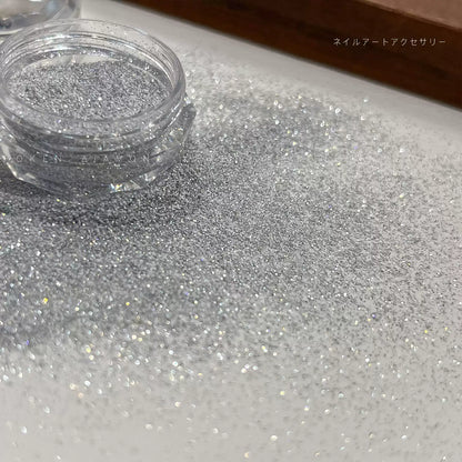Ultra Sparkle Ice Crystal Nail Glitter Powder– White #03