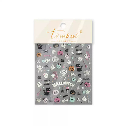 TOMONI Glow-in-the-Dark Halloween Nail Art Stickers