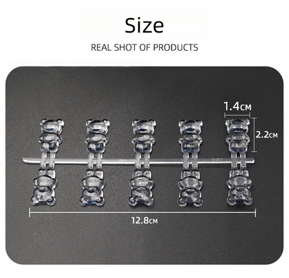Transparent Bear Shape Color Display
