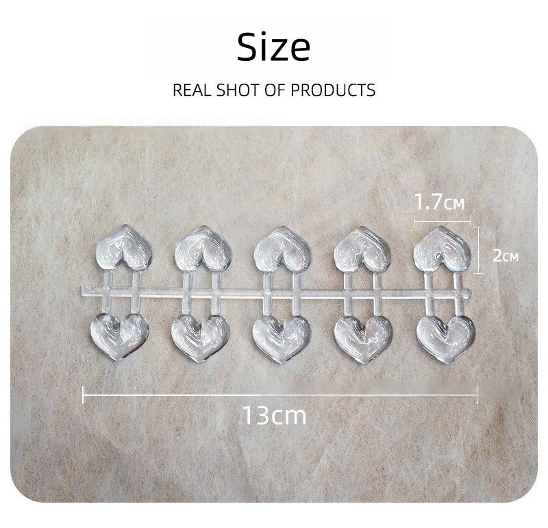 Transparent Heart Shape Color Display