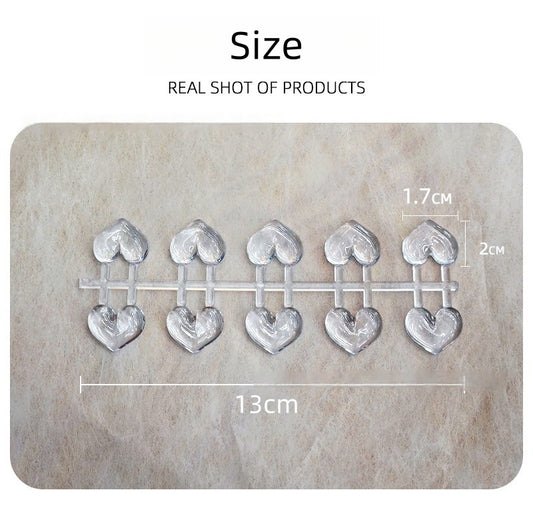 Transparent Heart Shape Color Display