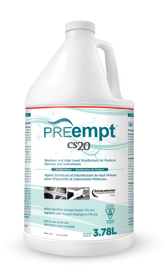 PREempt CS20 Chemical Sterilant Disinfectant For Tool 3.78L