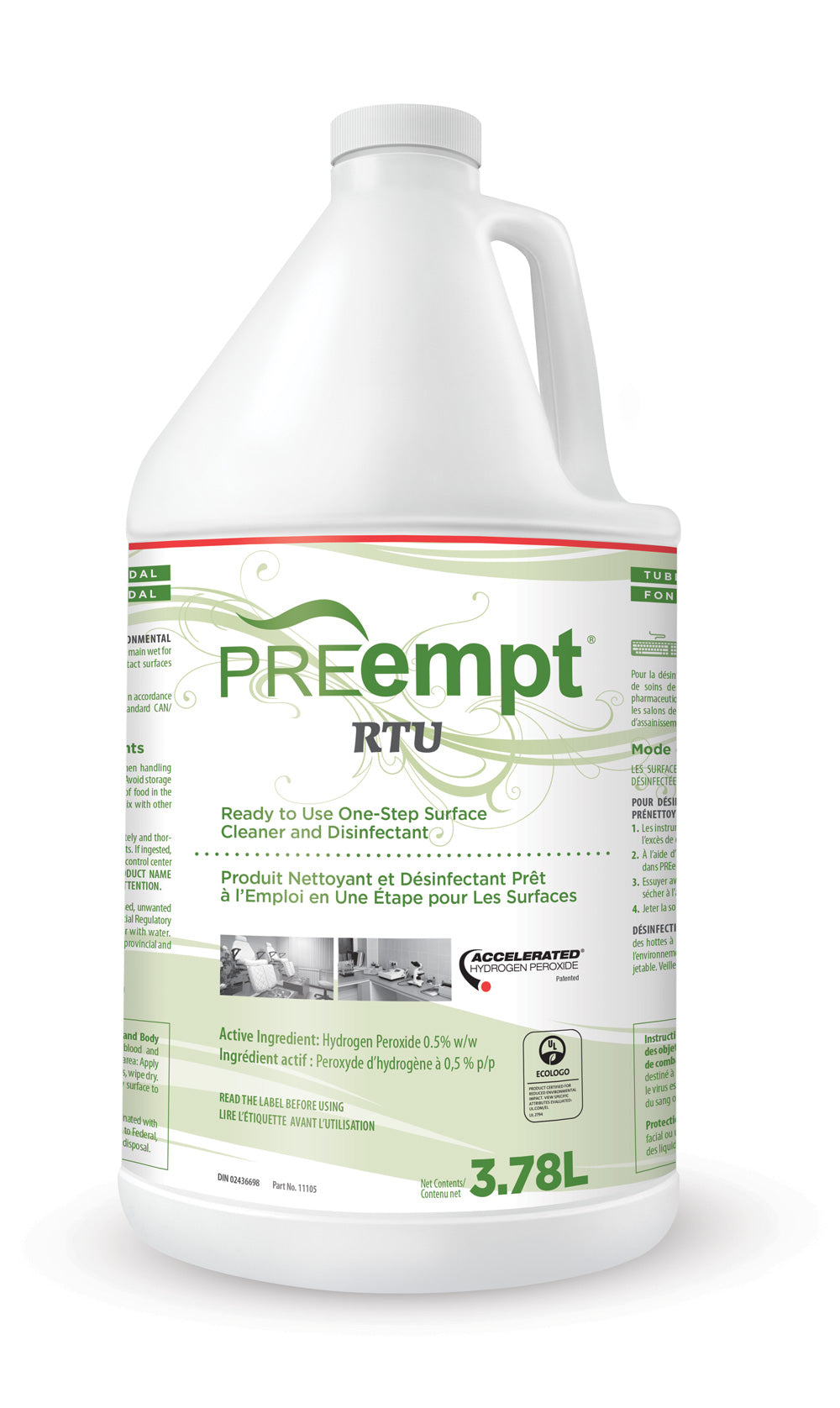 PREempt RTU Surface Disinfectant Liquid 3.78L